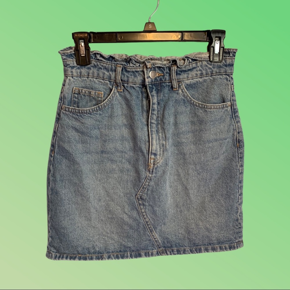 Divided Denim Mini Skirt Womens 6 H&M Short Casual High Waisted Jean